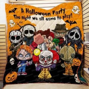 Halloween Party The Night We All Came To Play Quilt Blanket  Quilt